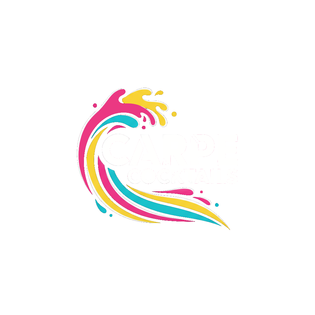 Carpe Cocktails alternate logo concept with abstract liquid wave forms